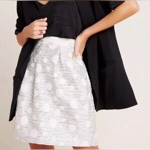 ANTHRO by Maeve Anya Dotted Jacquard Mini Skirt Size 8